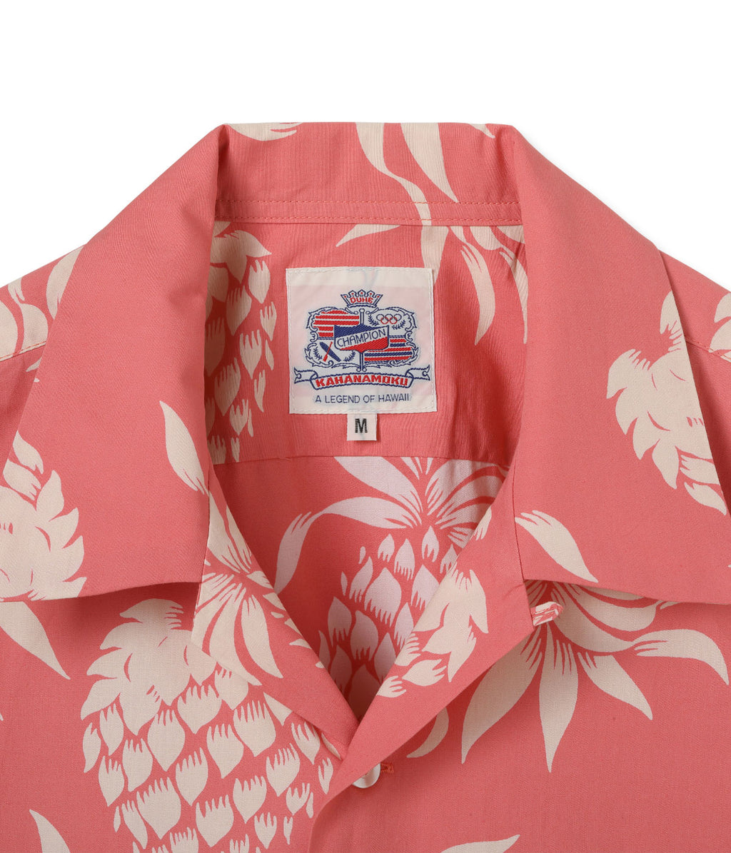 DUKE KAHANAMOKU COTTON HAWAIIAN SHIRT “DUKE'S PINEAPPLE”