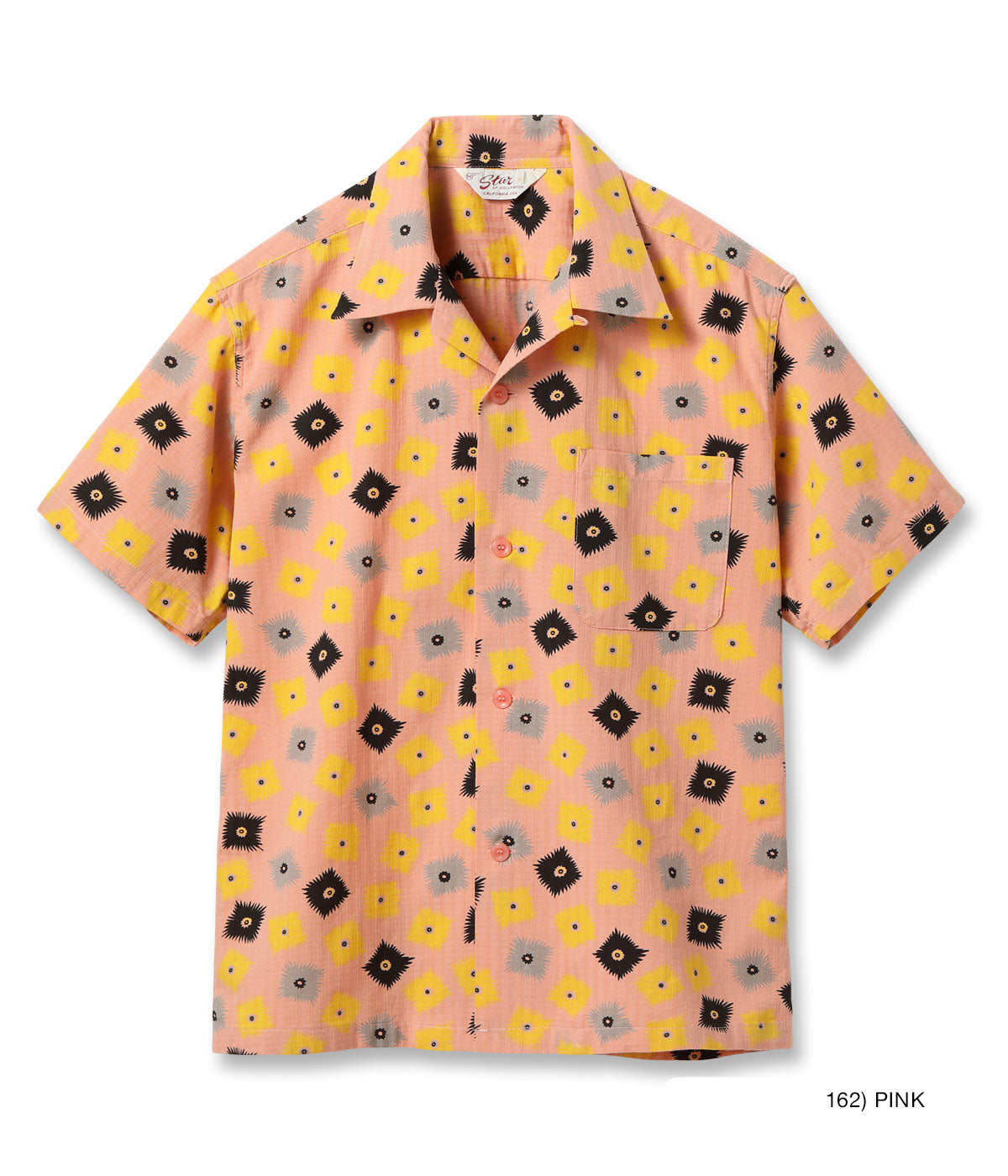 DOBBY COTTON OPEN SHIRT “EXPLOSION” - PINK