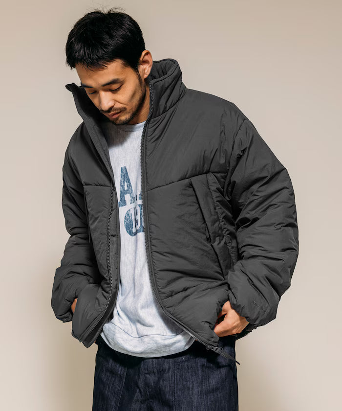 PRIMALOFT PUFF JACKET / Primaloft Stand Collar Puff Jacket / Insulated Blouson