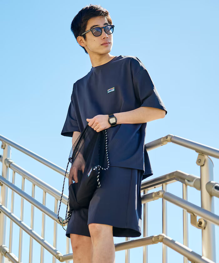 SPEEDRY Set with Bag Stretch Setup/T-Shirt/Shorts/3 in 1 /Rash Guard/Quick Dry/UV Cut/Heat Shield 【Limited Edition】