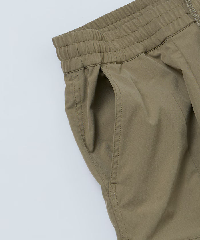 Quick Dry Fabric Wide Silhouette Poly Ripstop Cargo Pants/UV Cut/Quick Dry 【Limited Release】