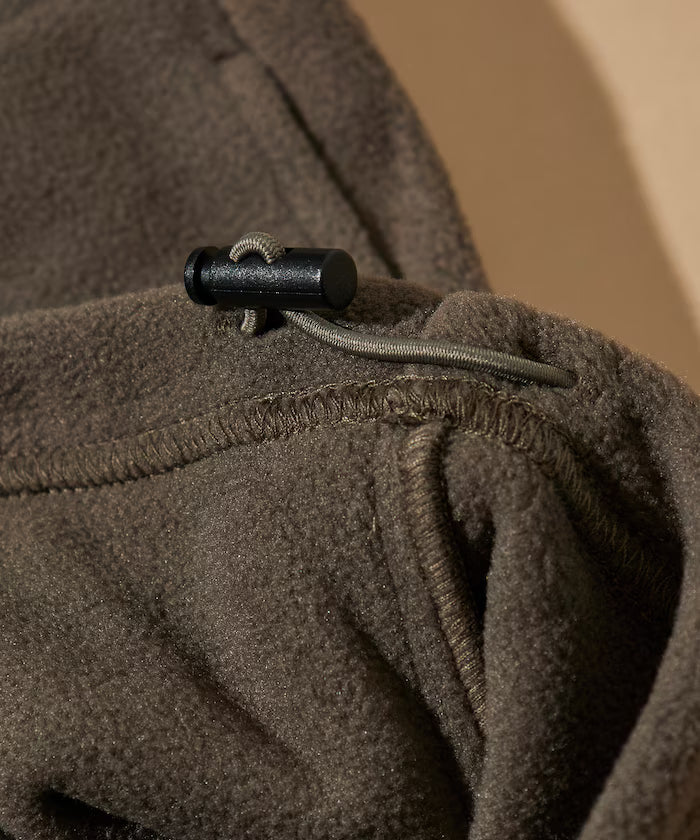 Big Silhouette One Point Logo Fleece Snap Button Spindle Pullover