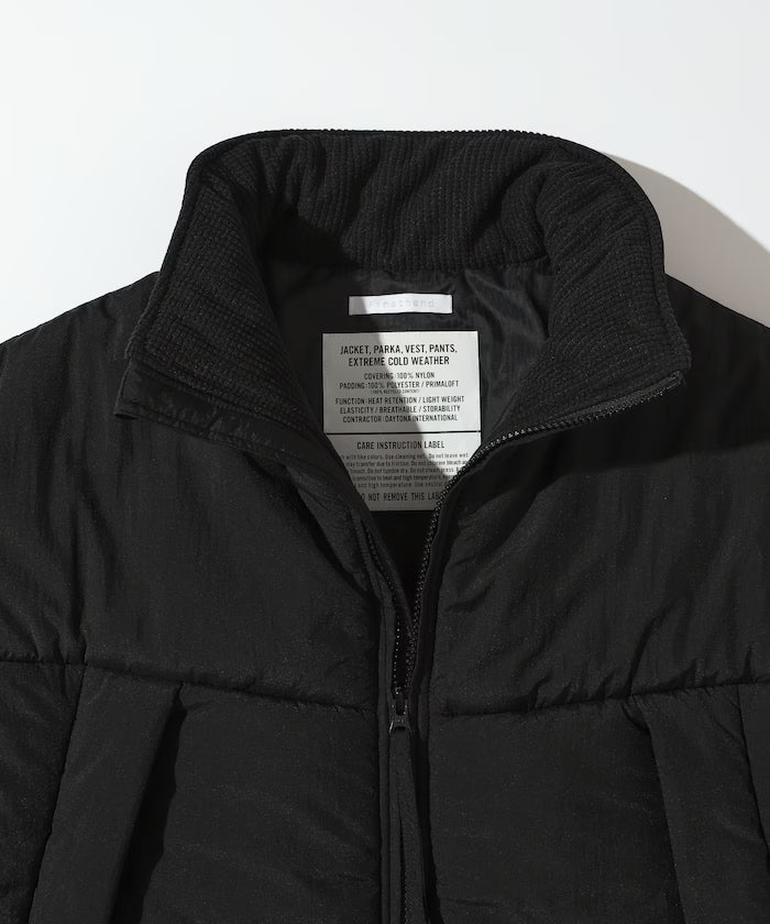PRIMALOFT PUFF JACKET / Primaloft Stand Collar Puff Jacket / Insulated Blouson