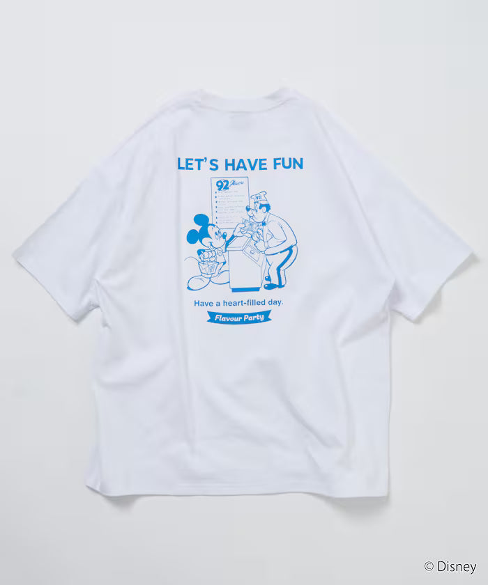DISNEY Mickey Mouse Exclusive Big Silhouette Back Print T-Shirt / HAVE FUN 【Limited Edition】