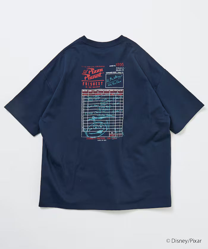 [TOY STORY] Exclusive Big Silhouette Back Print Crew Neck T-Shirt / Pizza Planet [Limited Edition]