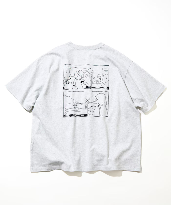 tombonia/Tombonia Back Print Crew Neck T-Shirt/Boy Meets Girl