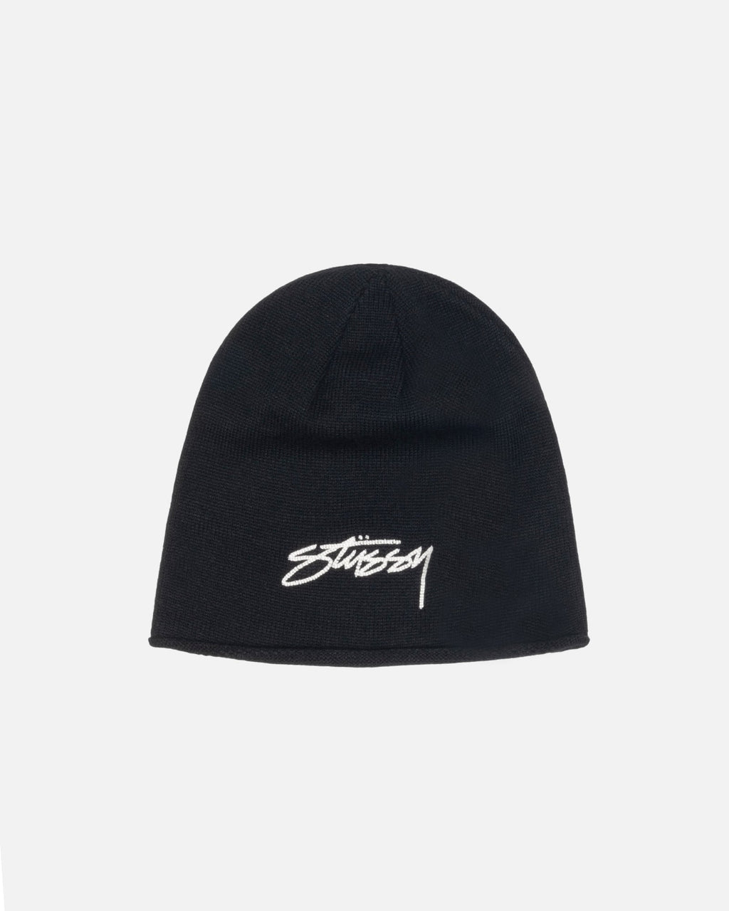 SKULLCAP CHAIN STITCH ROLLED EDGE - Black