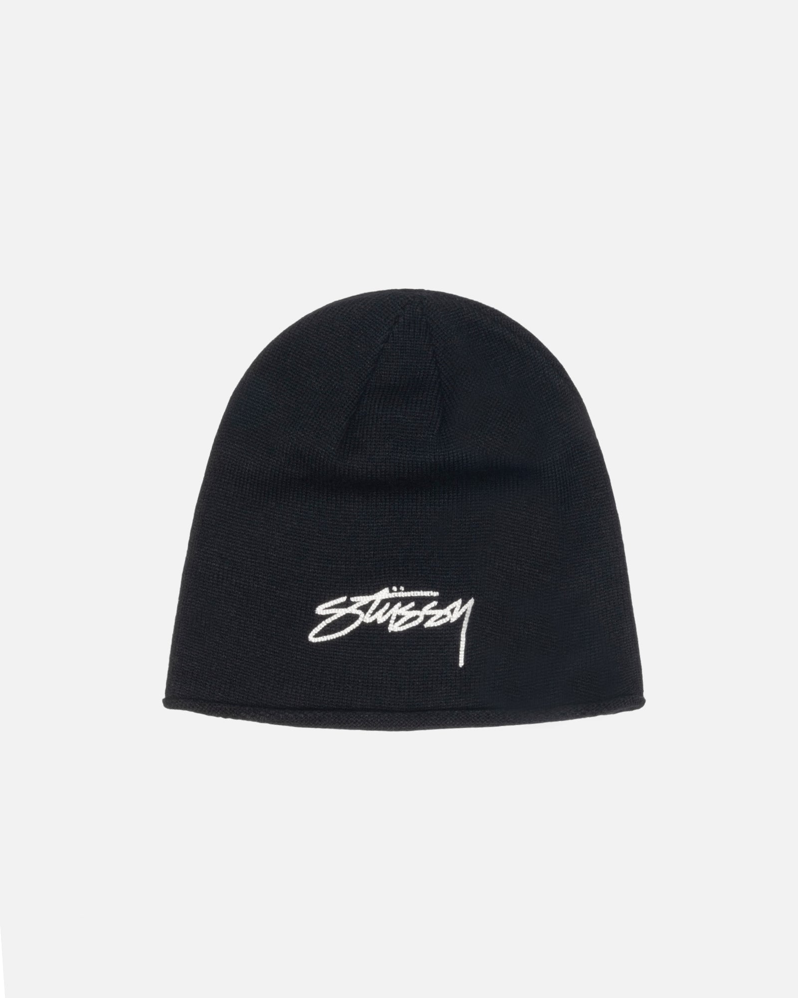 SKULLCAP CHAIN STITCH ROLLED EDGE - Black
