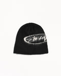 BRUSHED OVAL STOCK SKULLCAP - Black