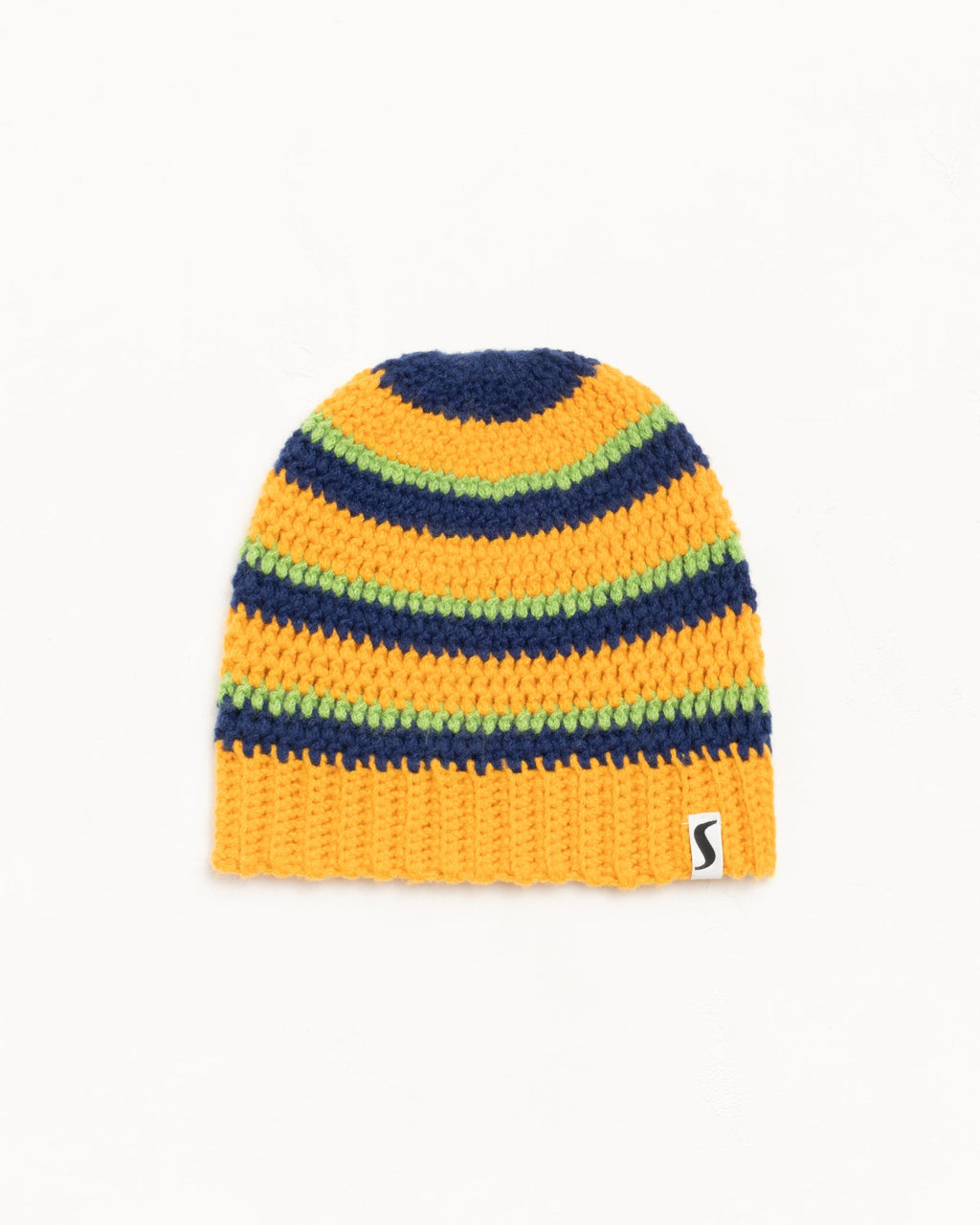 STRIPE KNIT SKULLCAP - Gold