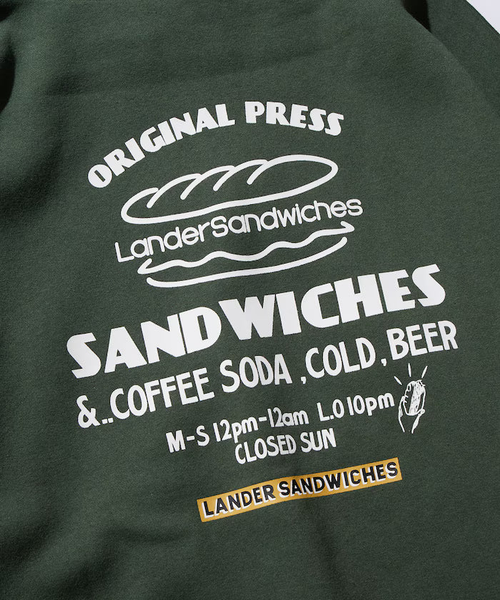LANDER SANDWICHES×FREAK'S STORE/LANDER Limited Big Silhouette Back Print Sweat Hoodie 【Limited Release】