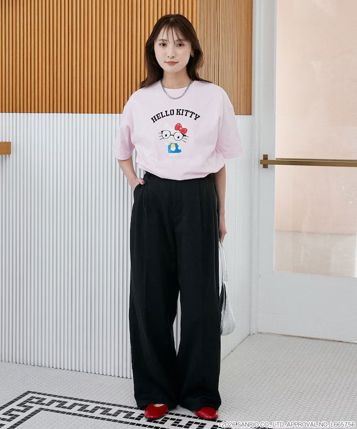 "SANRIO CHARACTERS" College Style Printed T-Shirt Limited Edition