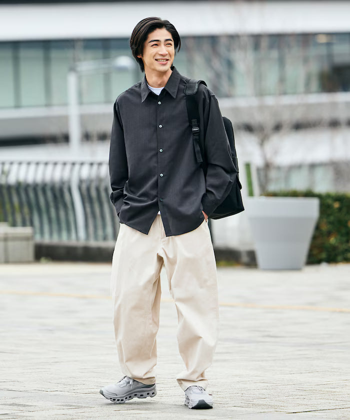 AiRide/Air Ride Relax Fit Regular Collar L/S Shirt/Pocketable/Quick Dry/UV Cut 【Limited Edition】