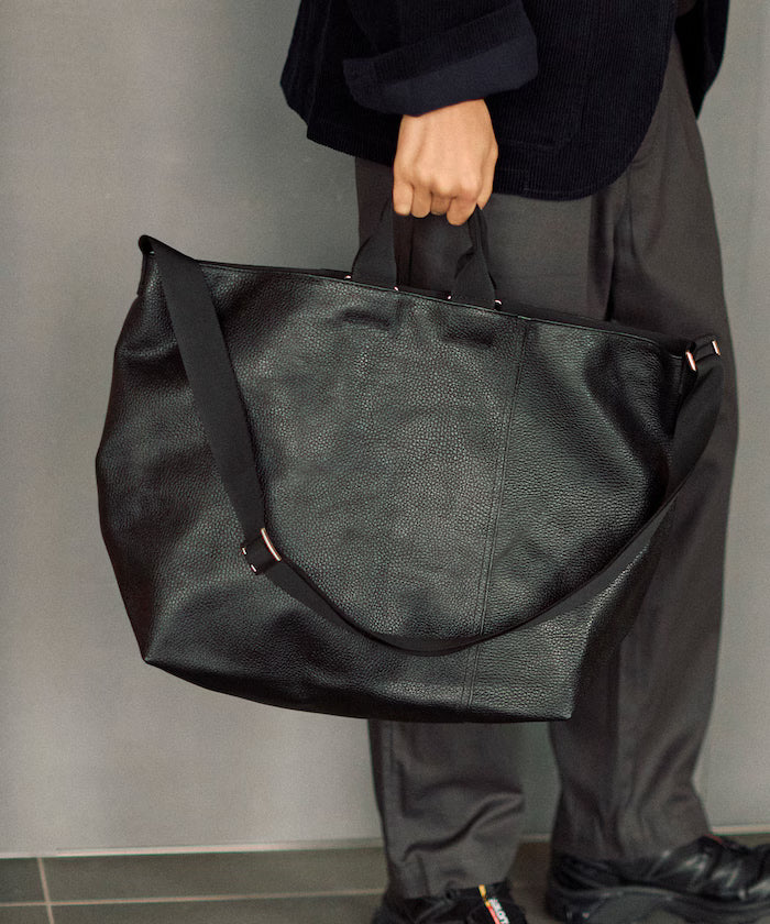 2WAY Leather Messenger Bag / 2WAY Leather Messenger Bag / Cowhide / Water-repellent leather