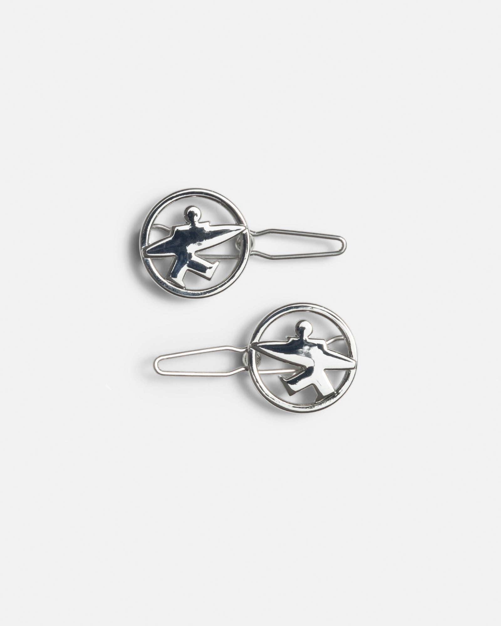 SURFMAN HAIRCLIP - Silver