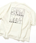 tombonia/Tombonia Back Print Crew Neck T-Shirt/Boy Meets Girl - White