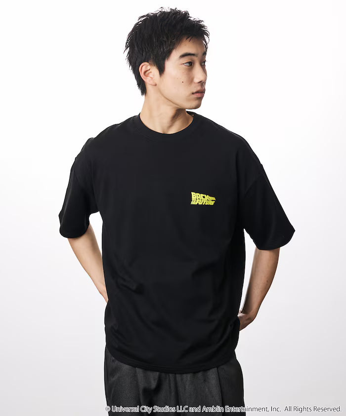 [BACK TO THE FUTURE] Limited Edition Big Silhouette Back Print Crew Neck T-Shirt [Limited Release]