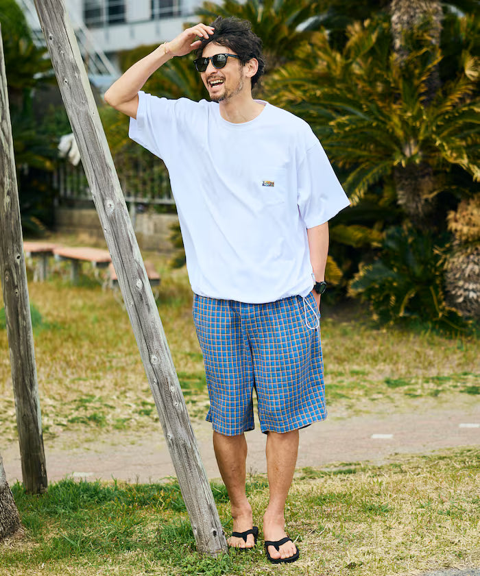 FREAK'S STORE for BEACH & FES Relax Fit One Point Logo Spindle Pocket T-shirt