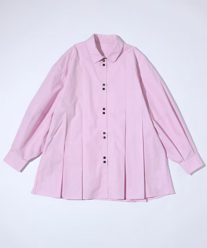 Box Stacked Balloon Sleeve Long Sleeve Shirt