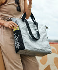 Message Logo Big Picnic Bag - Black
