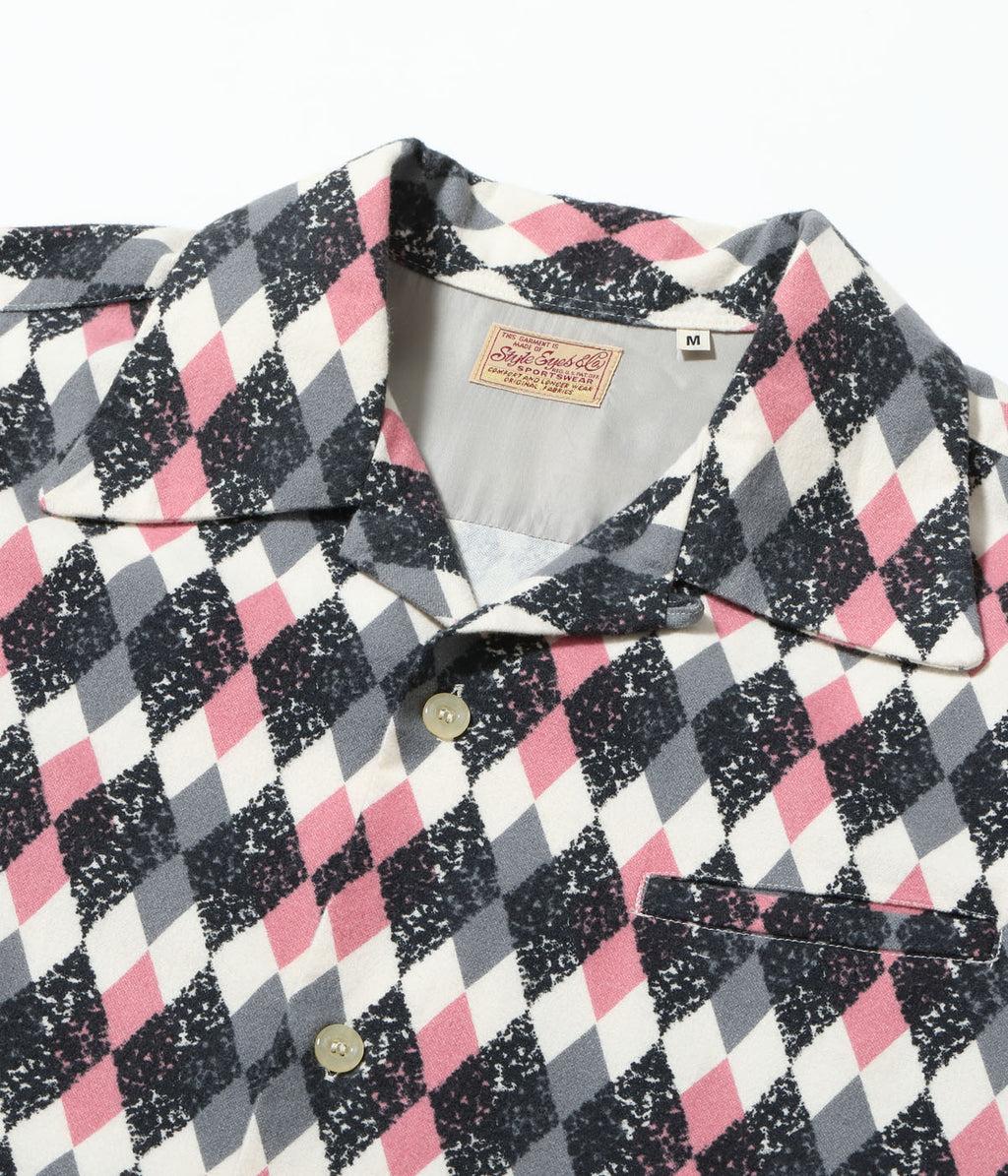 Mid 1950s Style Flannel Sports Shirt “DIAMOND”