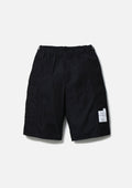 Wide Cargo Short Pants - BLACK