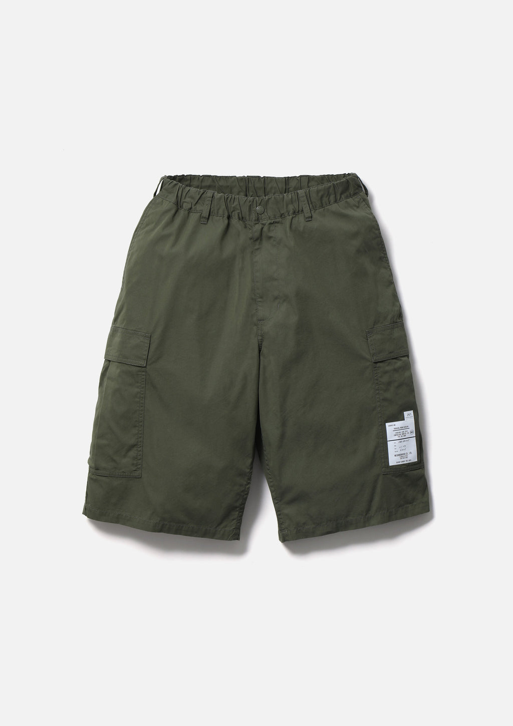 Wide Cargo Short Pants - OLIVE DRAB