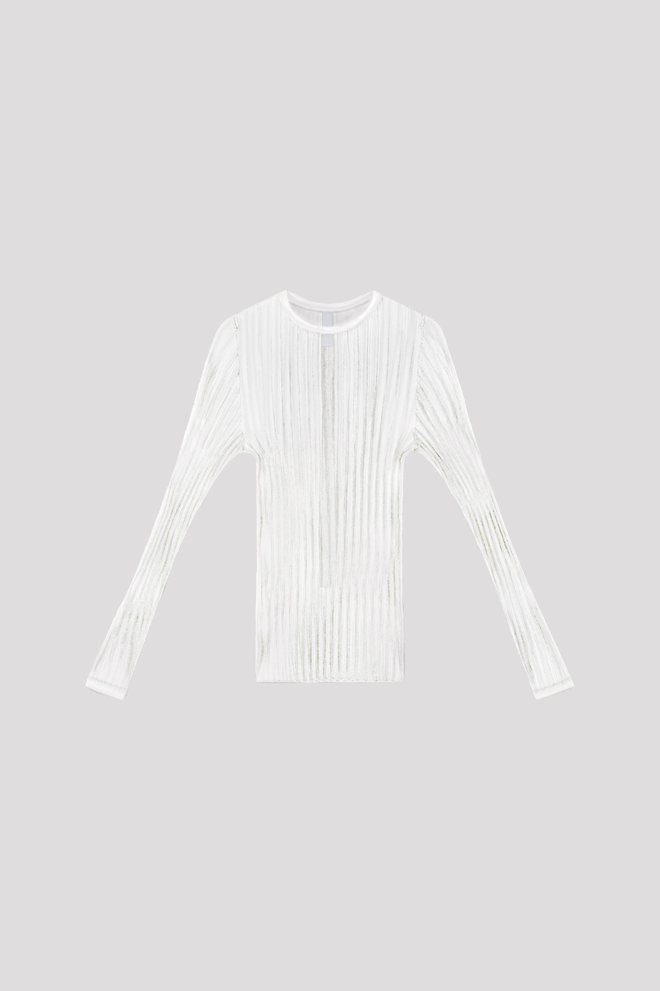 LUCENT LONG SLEEVE TOP - WHITE