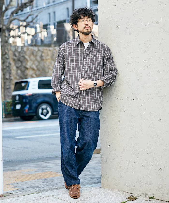 AIRDRY HIGH TECHYARN high-performance material broad regular color shirt long sleeve/quick-drying/heat shielding