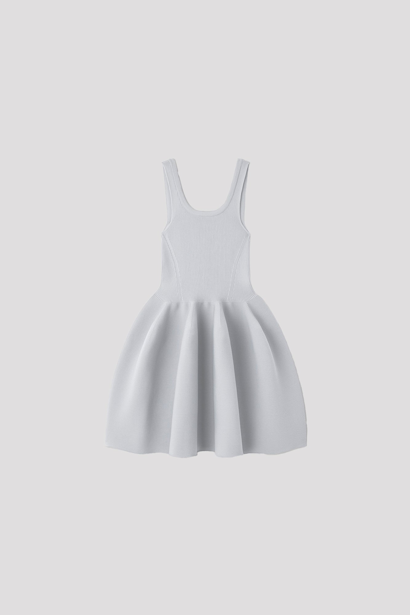 POTTERY HS SLEEVELESS MINI DRESS - HAZE GRAY