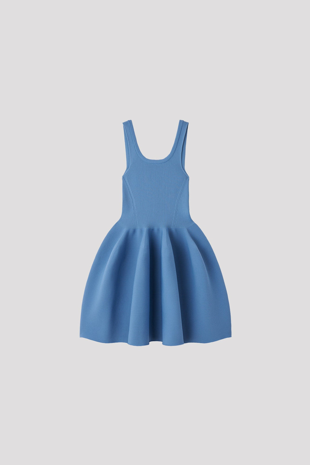 POTTERY HS SLEEVELESS MINI DRESS - STEEL BLUE