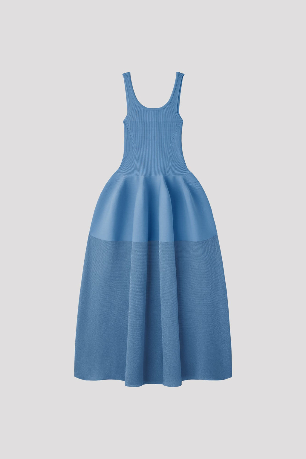 POTTERY HS LUCENT SLEEVELESS DRESS - STEEL BLUE