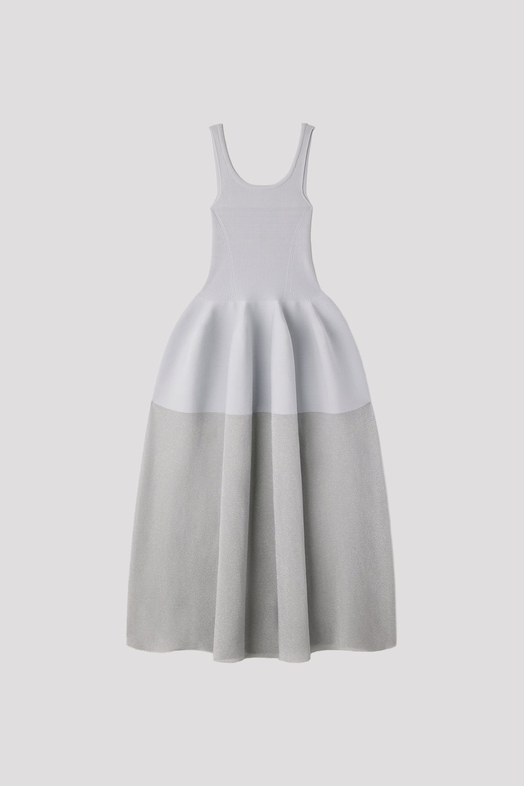 POTTERY HS LUCENT SLEEVELESS DRESS - HAZE GRAY