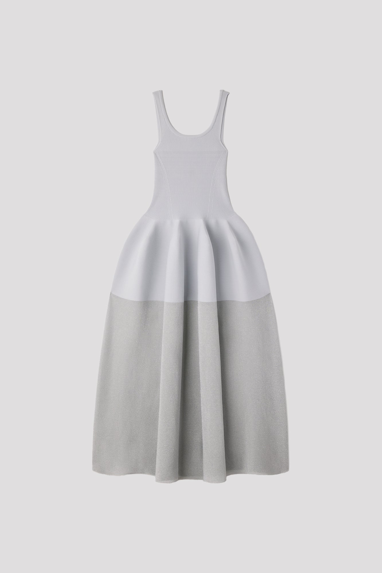 POTTERY HS LUCENT SLEEVELESS DRESS - HAZE GRAY