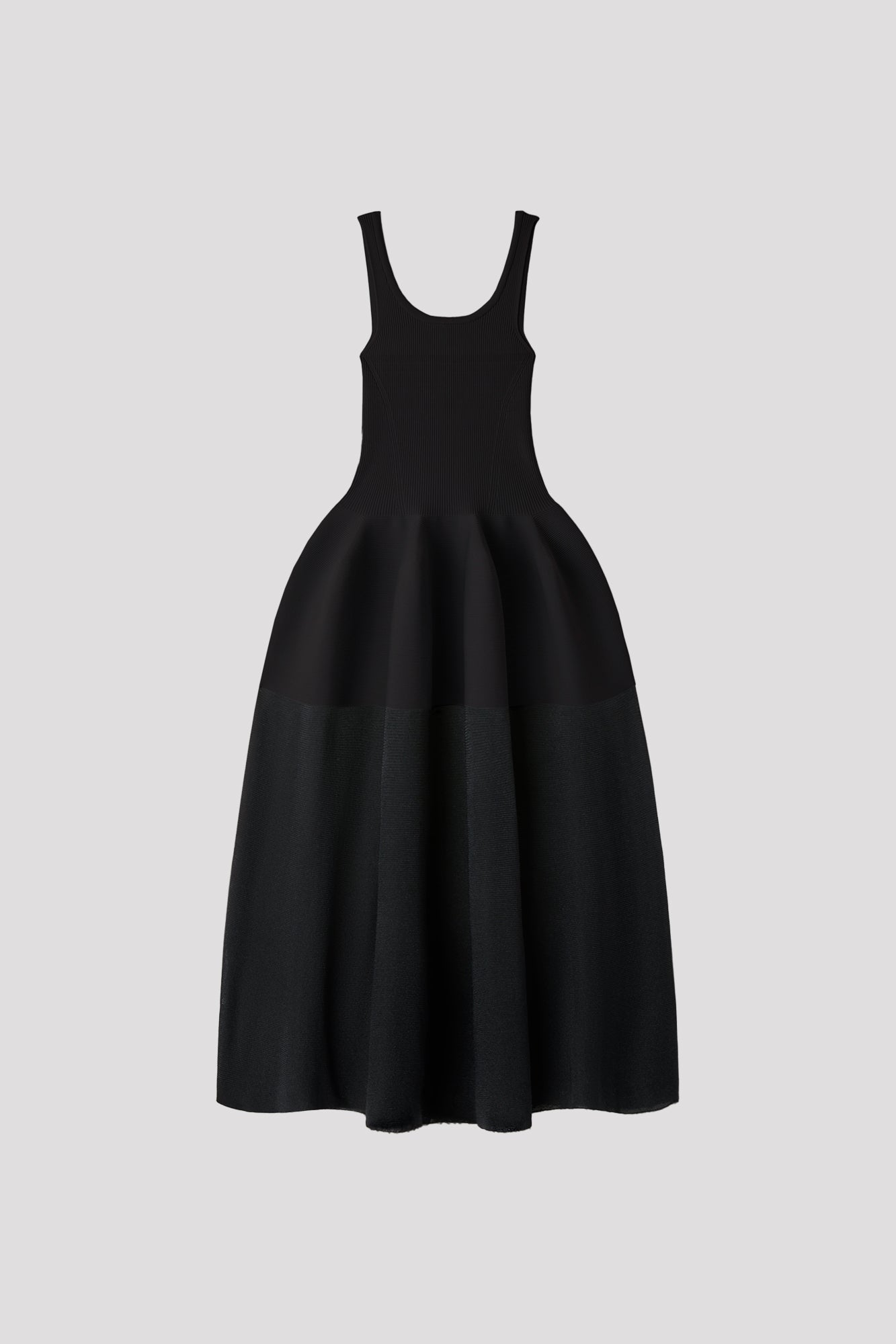 POTTERY HS LUCENT SLEEVELESS DRESS - BLACK