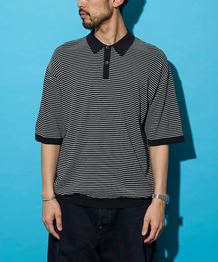 [New Color Added] SUPER ICE / Super Ice Short Sleeve Polo Neck Knit / Contact Cold Sensation