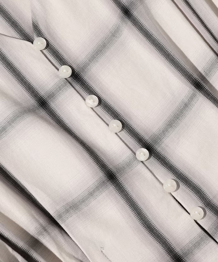 Ombre Check Tuck Shirt / Tunic