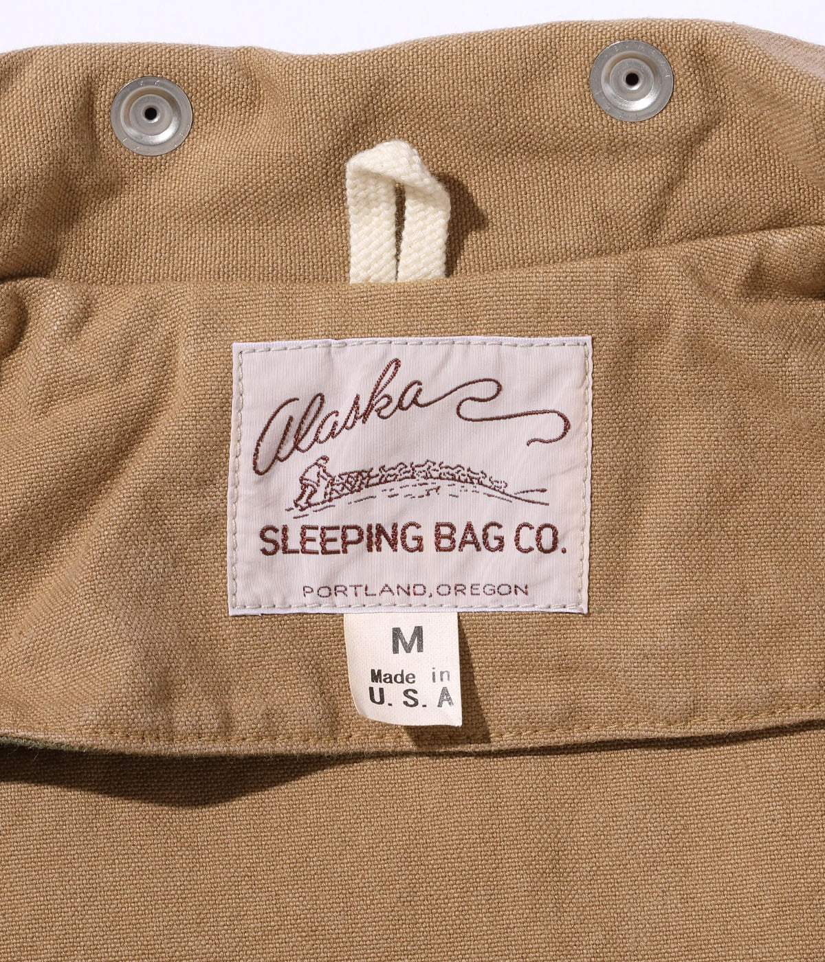 ALASKA SLEEPING BAG COTTON CANVAS, MADE IN USA “VIKING” JACKET