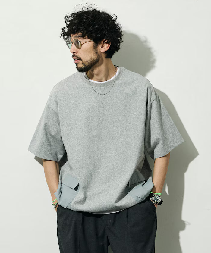 6 oz Side Pocket Spindle Short Sleeve T-Shirt / Big Silhouette