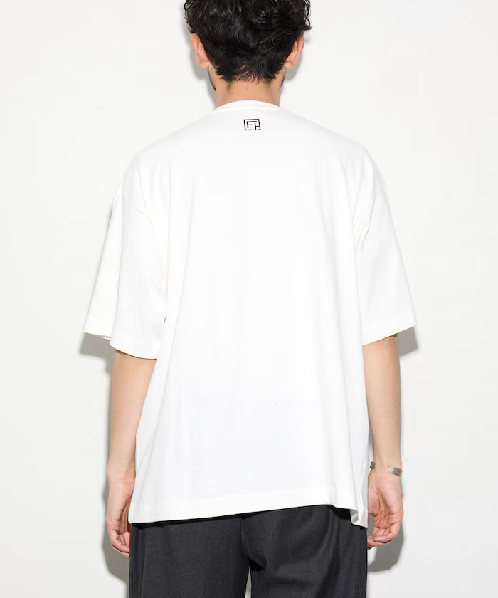 6oz Front Logo Print Crew Neck T-Shirt / Back Print T-Shirt PRINT BURGER