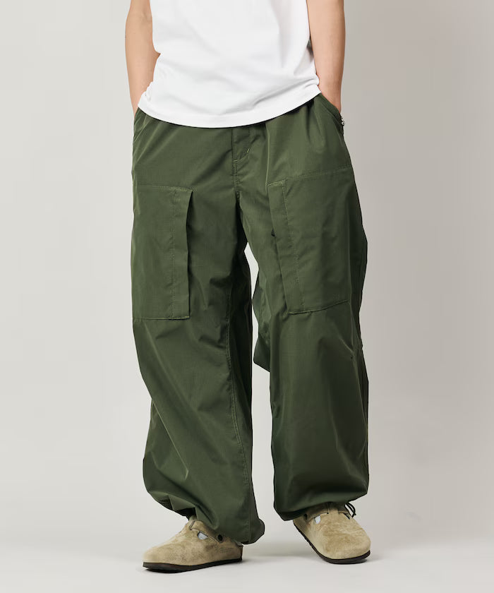 Quick Dry Fabric Wide Silhouette Poly Rip Cross Military Helicrew Pants/UV Cut/Quick Dry 【Limited Edition】