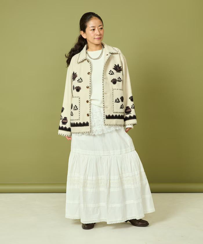 Indian Embroidery Wool Mexican Jacket