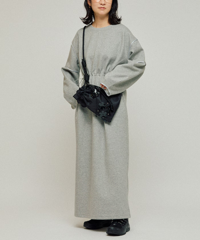 Cocoon Sleeve Damboru Sweat One-Piece / Spindle