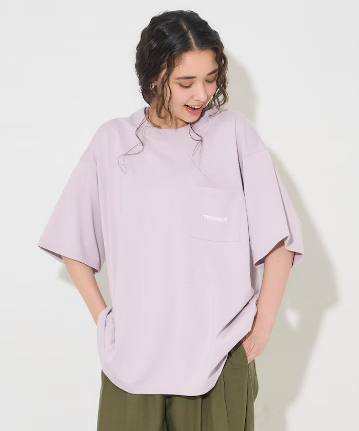 tombonia/Tombonia Back Print Crew Neck T-Shirt/Boy Meets Girl - Lavender