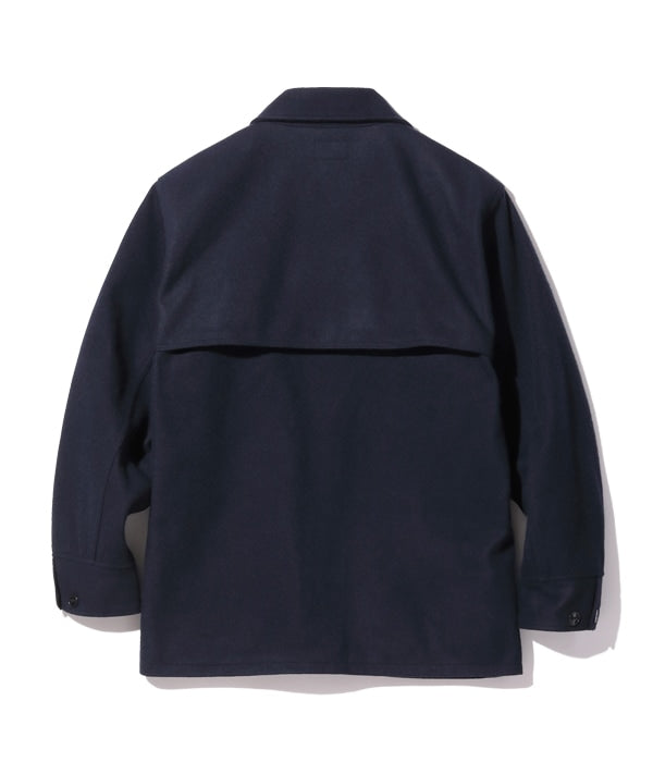 ALASKA SLEEPING BAG NAVY WOOL MELTON "STAG JACKET"