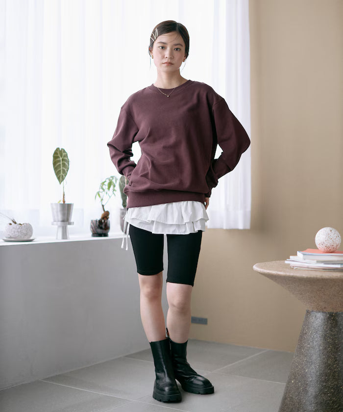Organic Cotton Multiway Color Sweat / Back毛 Sweat / Set Item