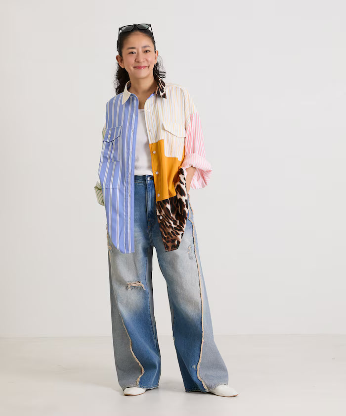Patchwork Big Shirt