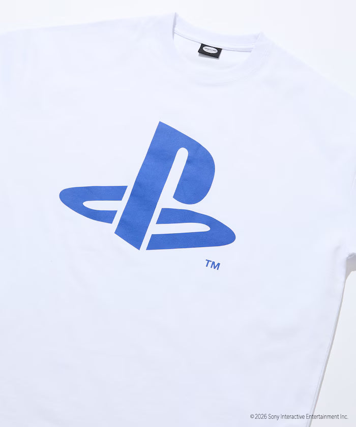 Big Silhouette Logo Back Print Crew Neck T-Shirt / PlayStation LOGO 【Limited Edition】