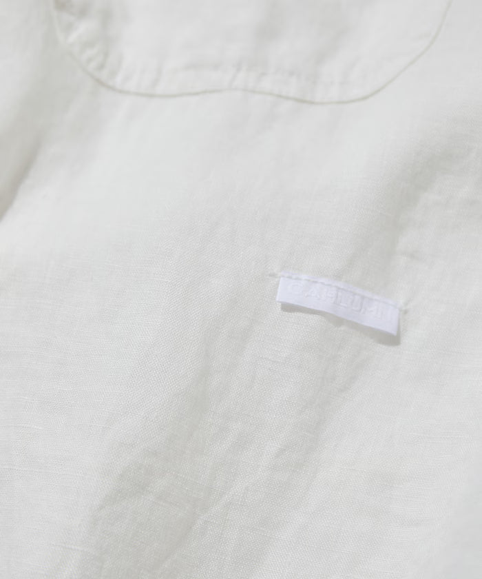 Belgium Linen Open Collar Shirt 1.1