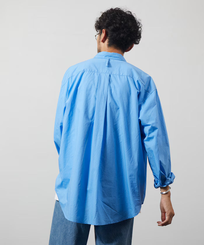 <New Color Added> Relaxed Fit Broad Shirt / Regular Collar / Long Sleeve
